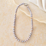 Load image into Gallery viewer, Frosted Bead Pearl Necklace
