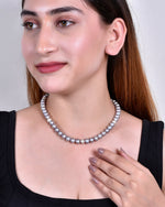 Load image into Gallery viewer, Frosted Bead Pearl Necklace
