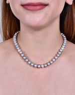 Load image into Gallery viewer, Frosted Bead Pearl Necklace
