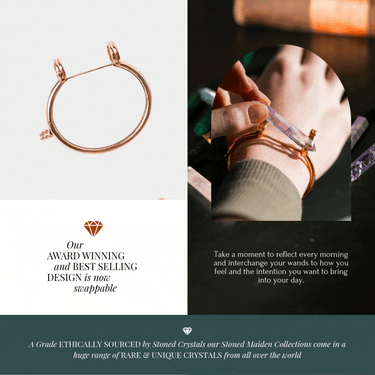 Stoned Maiden Bracelet (Yellow Gold)