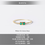 Load image into Gallery viewer, Green Onyx Fine Art Deco Ring R10574
