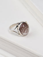 Load image into Gallery viewer, Rutile Cabochon Ring – Size 7
