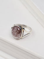 Load image into Gallery viewer, Rutile Cabochon Ring – Size 7
