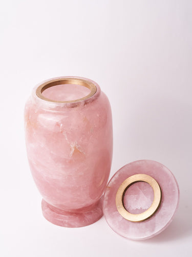 Rose Quartz Urns (Made to Order Small & Large)